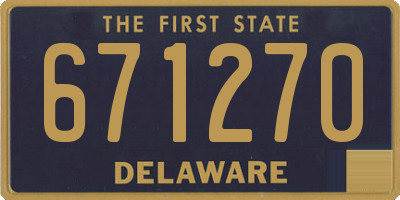DE license plate 671270