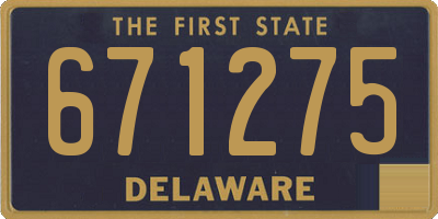 DE license plate 671275