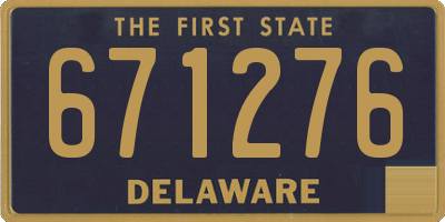 DE license plate 671276