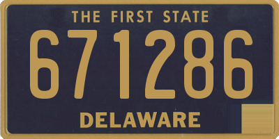 DE license plate 671286
