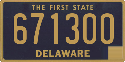 DE license plate 671300