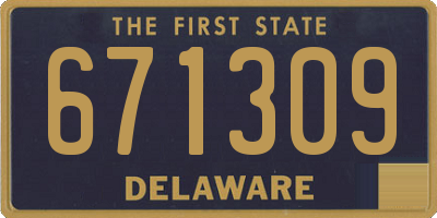 DE license plate 671309