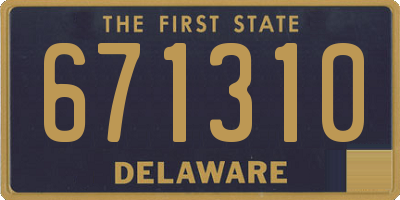 DE license plate 671310