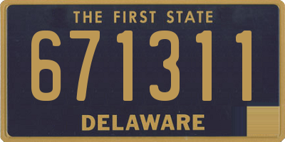 DE license plate 671311