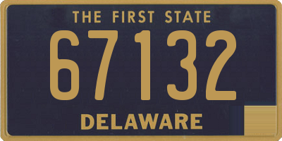 DE license plate 67132