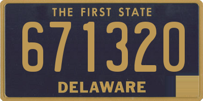 DE license plate 671320