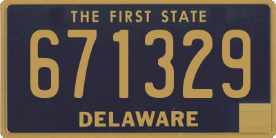 DE license plate 671329