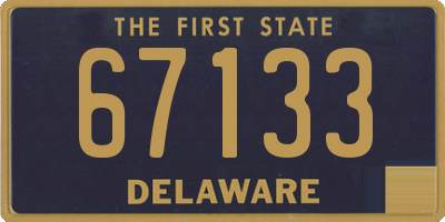 DE license plate 67133