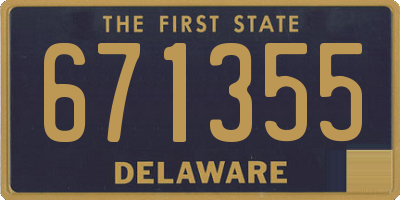 DE license plate 671355