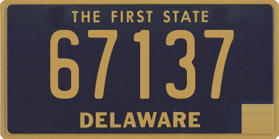 DE license plate 67137