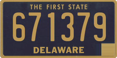 DE license plate 671379