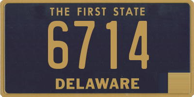 DE license plate 6714