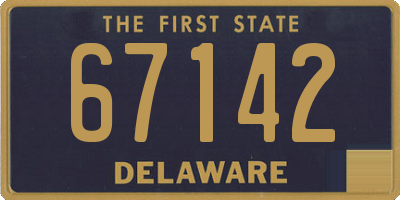 DE license plate 67142