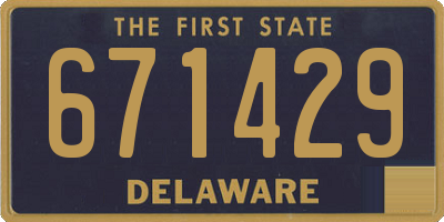 DE license plate 671429