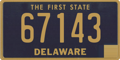 DE license plate 67143