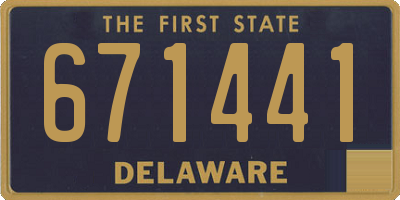 DE license plate 671441