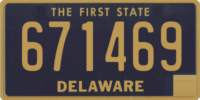 DE license plate 671469