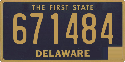 DE license plate 671484