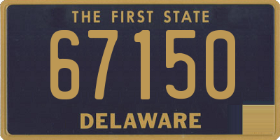 DE license plate 67150
