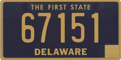 DE license plate 67151
