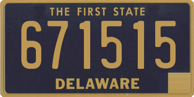 DE license plate 671515