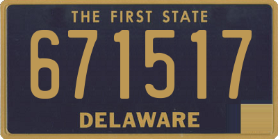 DE license plate 671517
