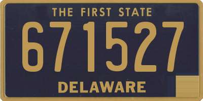 DE license plate 671527