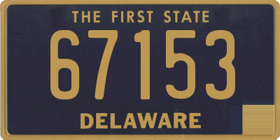 DE license plate 67153