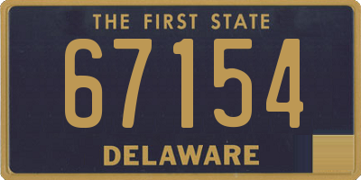 DE license plate 67154