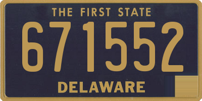 DE license plate 671552