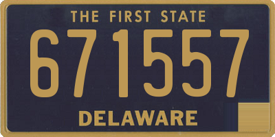 DE license plate 671557
