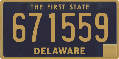 DE license plate 671559
