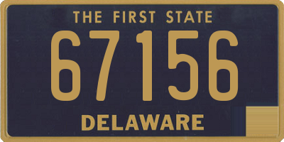 DE license plate 67156