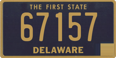 DE license plate 67157