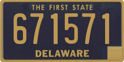 DE license plate 671571