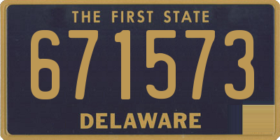 DE license plate 671573