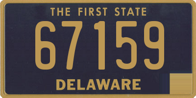 DE license plate 67159