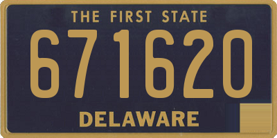 DE license plate 671620