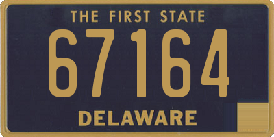 DE license plate 67164