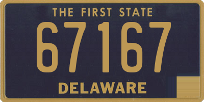 DE license plate 67167