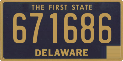 DE license plate 671686
