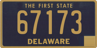 DE license plate 67173