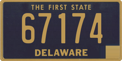 DE license plate 67174