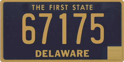 DE license plate 67175