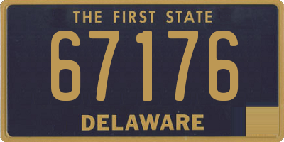 DE license plate 67176