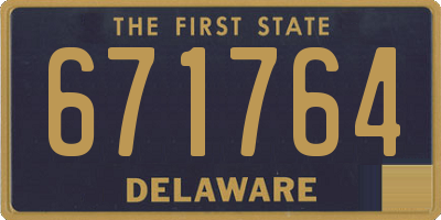 DE license plate 671764