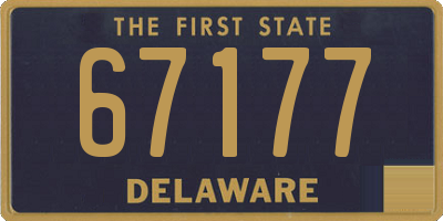 DE license plate 67177