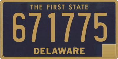 DE license plate 671775