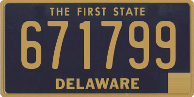 DE license plate 671799