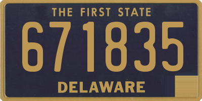 DE license plate 671835